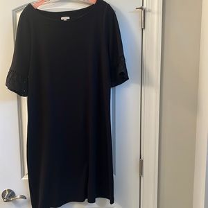 Talbots Navy Large Dress with cut out detailing sleeves